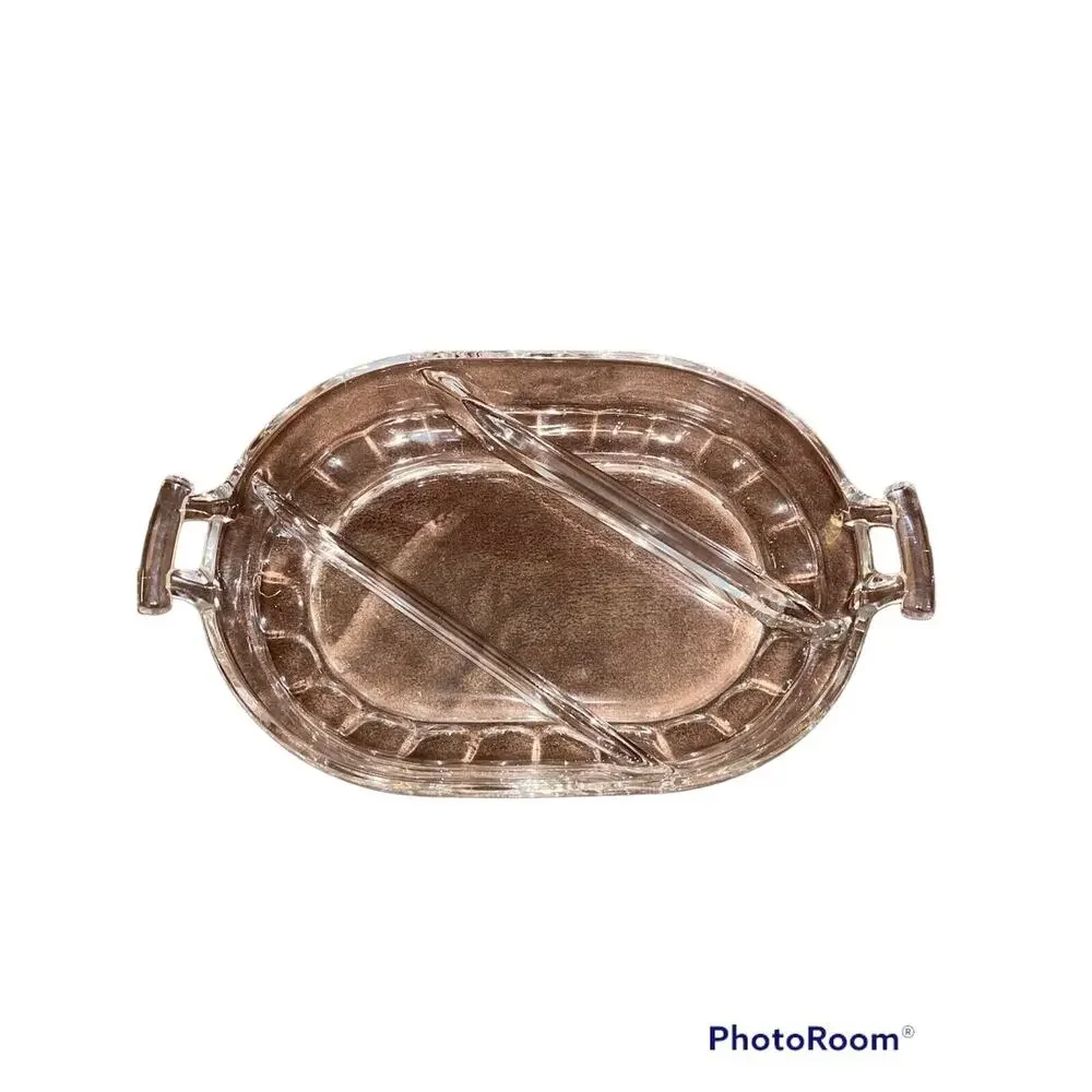 Raleigh by fostoria Three Part Divided Serving dish